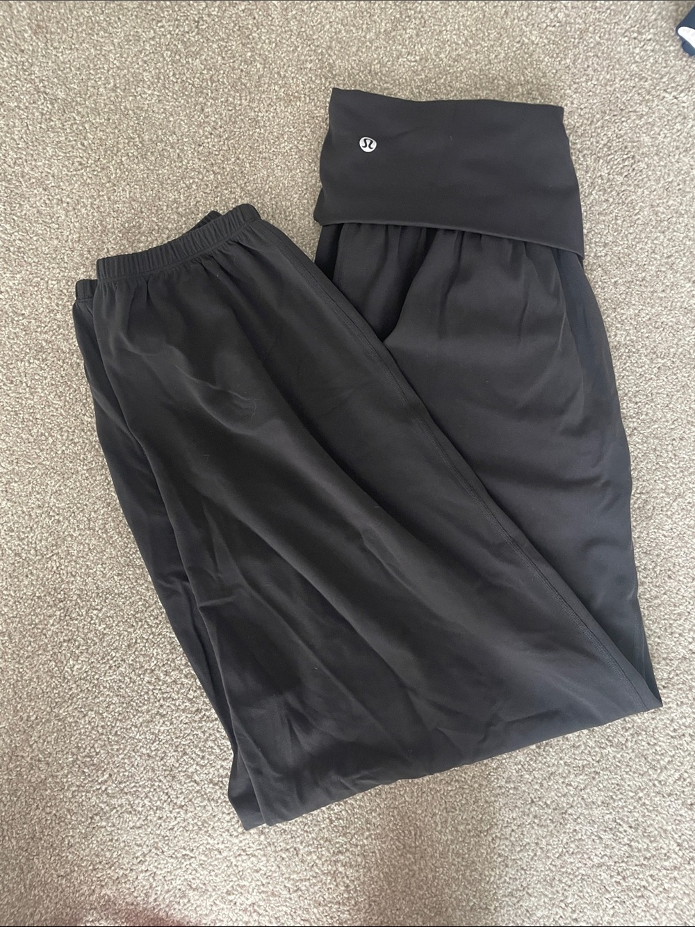 lululemon Black Fold-Over joggers